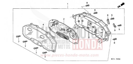 COMPTEUR DE VITESSE FJS600A3 de 2003